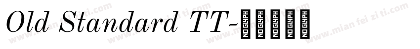 Old Standard TT字体转换